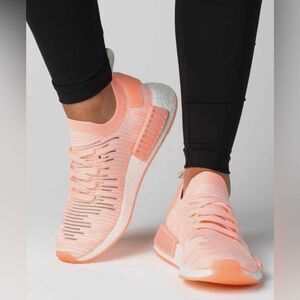 adidas Women's Peach and White Athletic Shoes